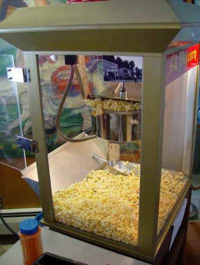 Keego Theatre - Old Popcorn Machine (newer photo)